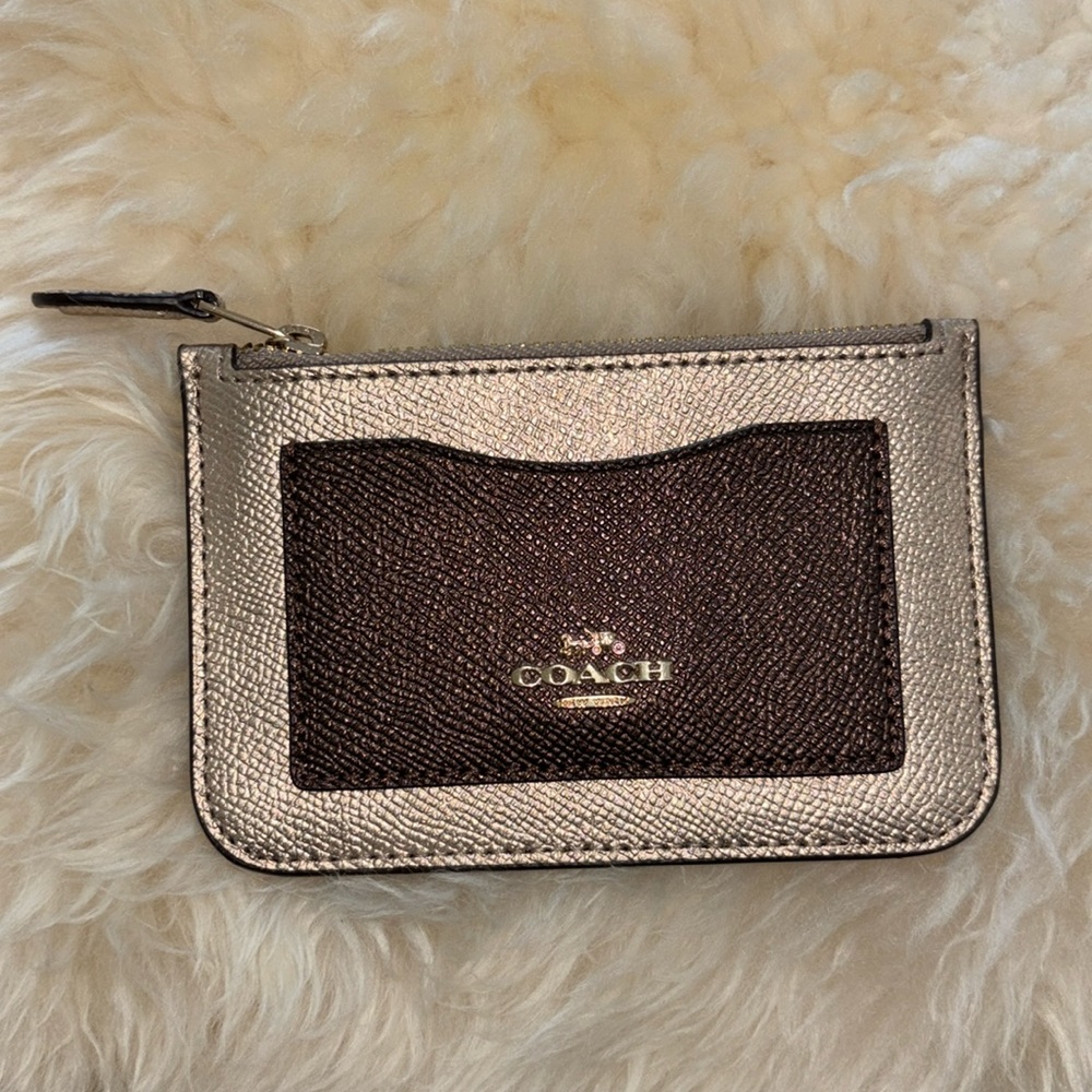Coach Zip Top Card Case